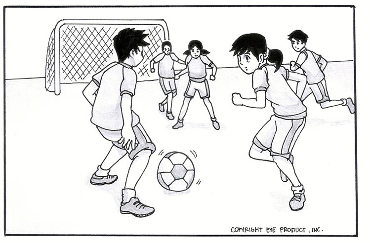 How to draw football game drawing/ football memory drawing/ children  playing football drawing in 2024 | Football drawing, Sports drawings,  Football games